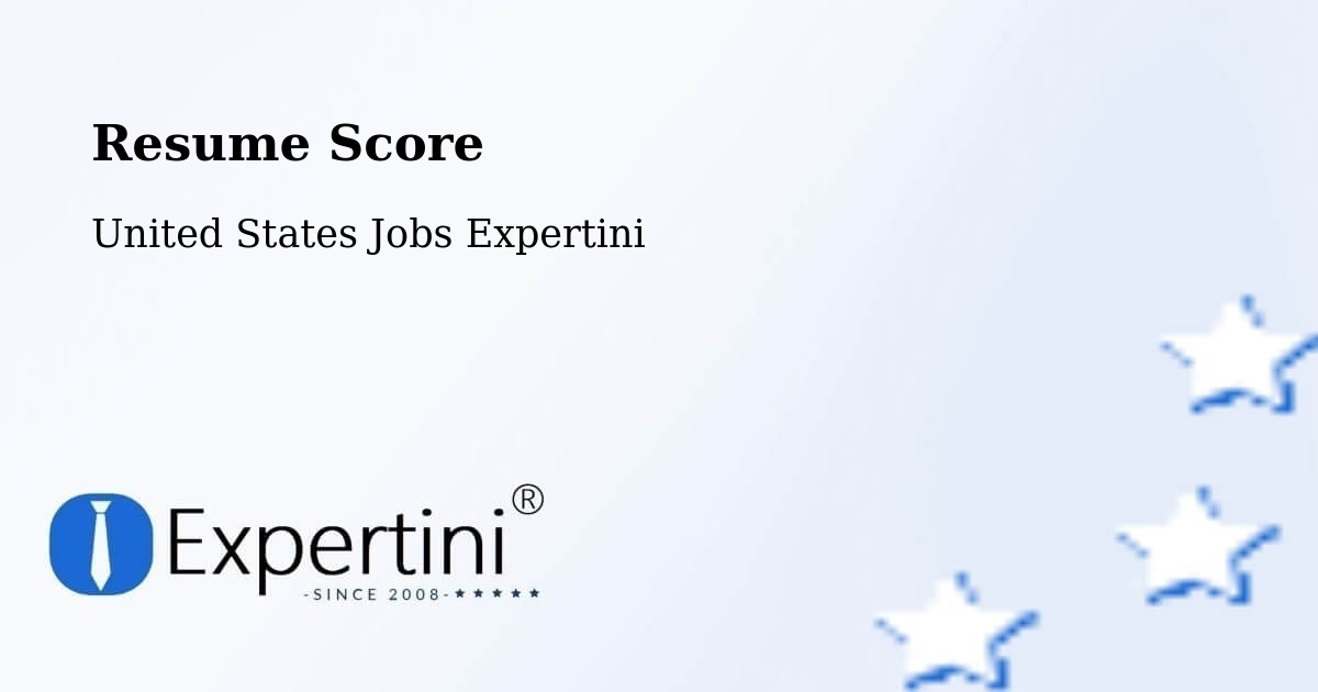Resume Score & Job Description Match Tool – Lima - United States Jobs Expertini